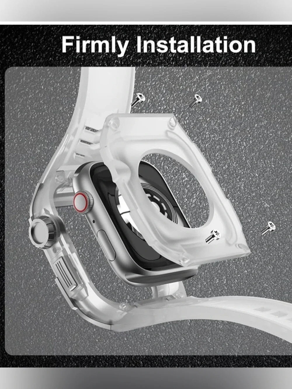 Gelishi, NIB, Unisex, Clear,TPU,Band for Apple Smartwatch